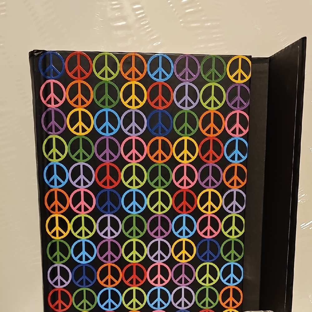 IMAGINE Journal- Colorful Peace Sign Notebook - Picture 3 of 5